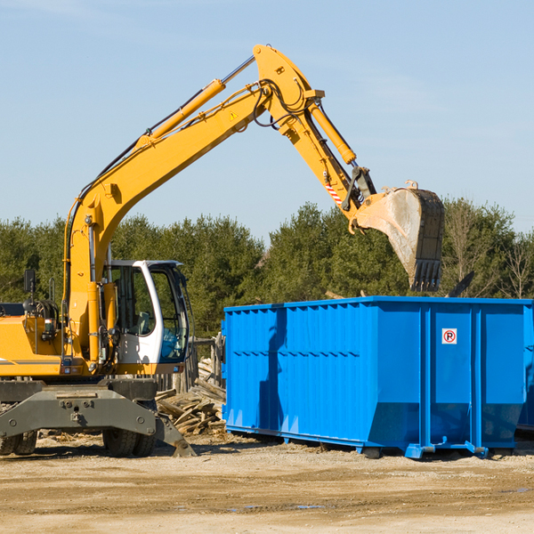 can i choose the location where the residential dumpster will be placed in Spring Valley Arizona